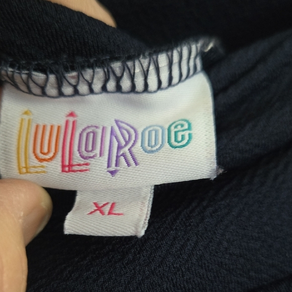 LuLaRoe Cassie Pencil Skirt- Navy Blue- XL - Picture 2 of 9